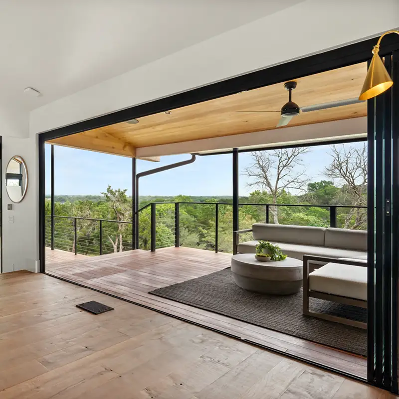Open slide and stack doors with a view - Belton.